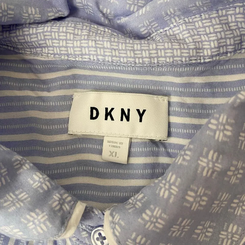 DKNY Light Blue Sleep Shirt Size XL